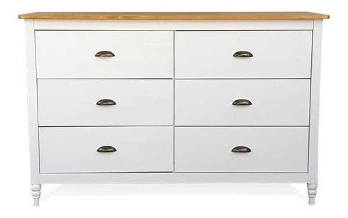 Dino Comfortable Vintage-Iryna 6 Drawer Dresser 0