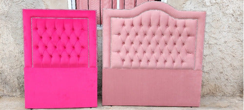 Tufted Upholstered Headboard with and without Tacks 0