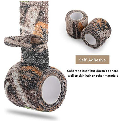 6 Rolls of Self-Adhesive Camouflage Tape - Grass 3