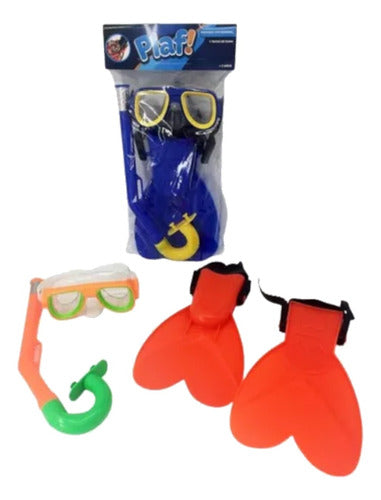 Faydi Set Mascara Patas De Rana Snorkel Niños Buceo 107s3f2 0