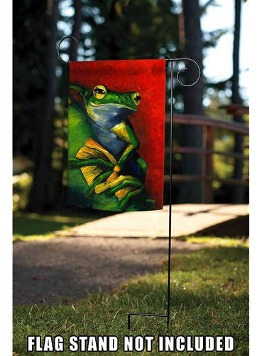 Toland Home Garden Tranquil Tree Frog Garden Flag 12x18 3