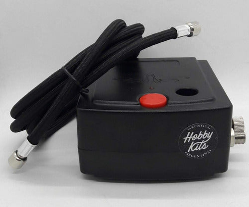 Hobbykits Mini Compressor for Airbrushes with Hose for Models 6