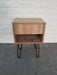 Modern Bedside Table with Drawer. Melamine and Hairpin Legs 6