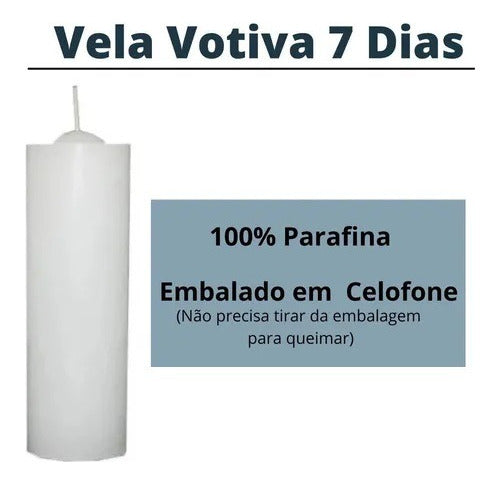 Vela Grossa Vermelha E Branca Bicolor 3 Unidades + Brinde 2