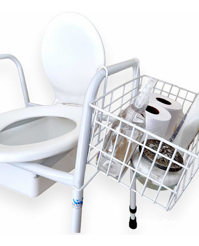 Elderly Toilet Riser + Portable Supplement Basket 3