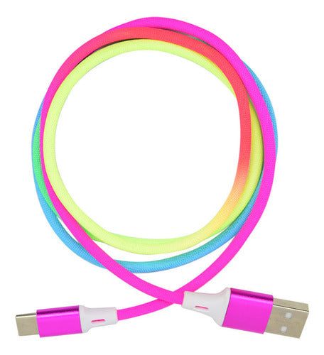 Simplicity Type C Cable Rainbow X 1M 2