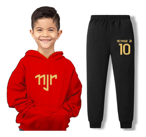 Kids Neymar Soccer Sweatshirt and Pants Set 0