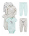 Simple Joys by Carter's Baby Neutral Bodysuit and Pants Set - 6 Pieces 0