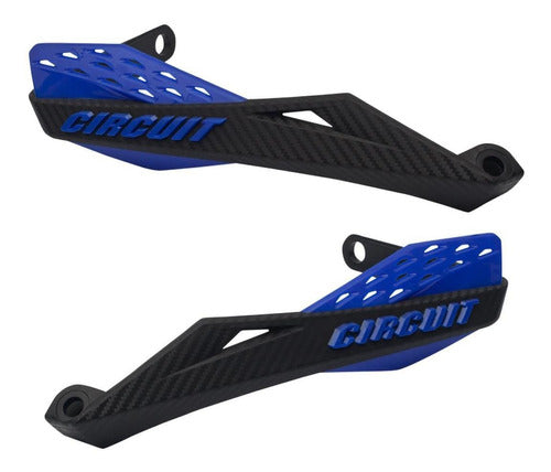 Circuit Juego Cubre Puño Moto Fenix Carbono Negro / Azul Circuit 0