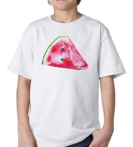 Tienda Cubik Remera De Niño Sandia Fruta Comida Refrescante 0