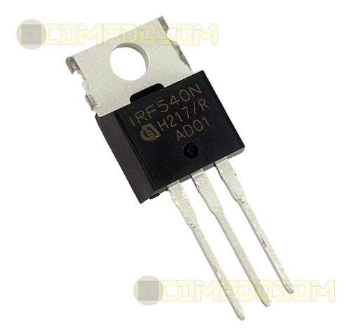 Kit 4 Irf540n 540 Transistor Saída Bamda E Outros, Original 0