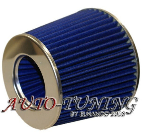 Racing Big Bi-Conical Air Filter for Competition - Red Blue V 1