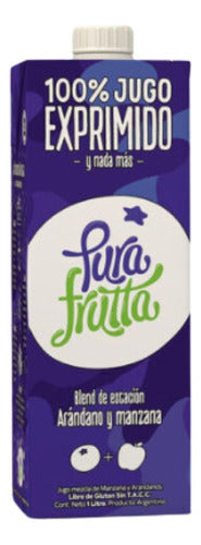 Pura Frutta Apple and Blueberry Juice 6 X 1 L 0