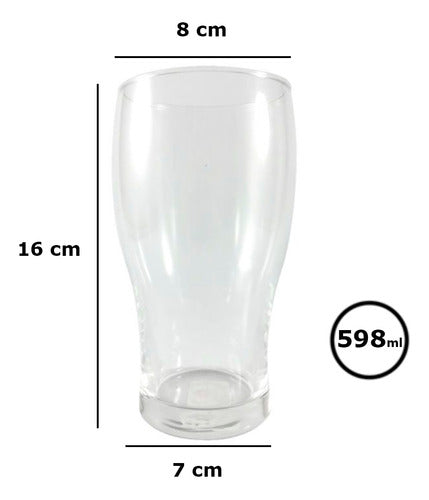 Beer Pint Glass - Cristar 590ml - Pettish Online 1