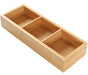 Veranova Caja Organizador Baño Cocina Madera Bambu 3 Divisiones 2