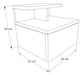 Modern Design Floating Bedside Table with Drawer - Douzy Model 2