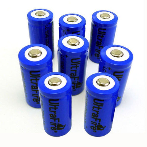 8pcs 16340 De La Batería Cr123a Lr123a 3.7v 1200mah Li-ion B 1