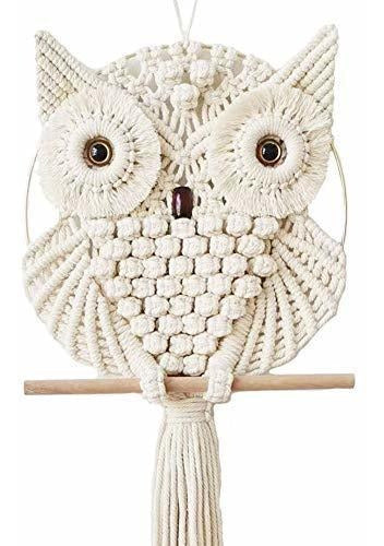 Wadrac Achart Owl Macrame Wall Hanging Tapestry Macrame Dec 0