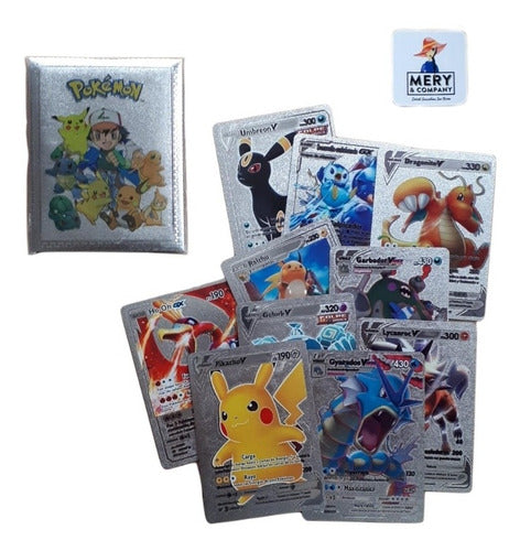 10 Cartas Pokemon Plateadas En Sobre Premium Vmax Gx Vstar 1