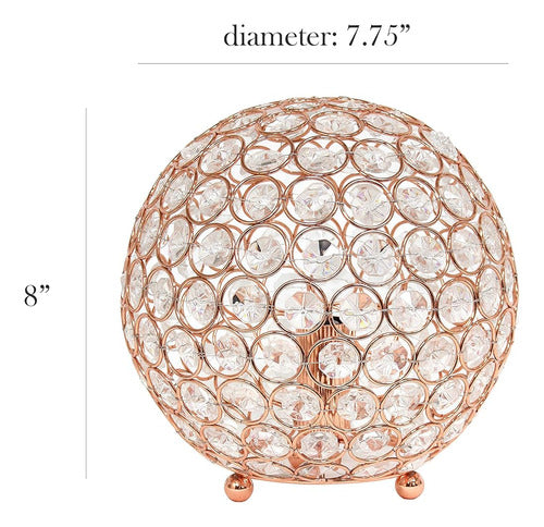 Diseños Elegantes Lt1026-rgd Lámpara De Mesa De Lentejuelas 3