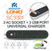 Ldnio Power Socket SC3301 - 3 Sockets 3 USB Ports - Black 6