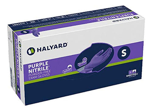 Halyard Purple Nitrile Exam Gloves, Powder-Free, 5.9 1