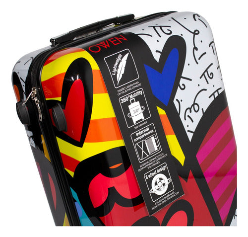 OWEN Travel Carry On Suitcase Flamingos Print OW40006 20" 4