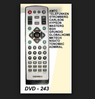 ECR Control Remoto Dvd Para Bgh Telefunken Amtc Nisato Tonomac 0