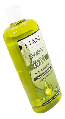 Han Oliva Shampoo Brillo Intenso Nutrición Pelo 500ml 1