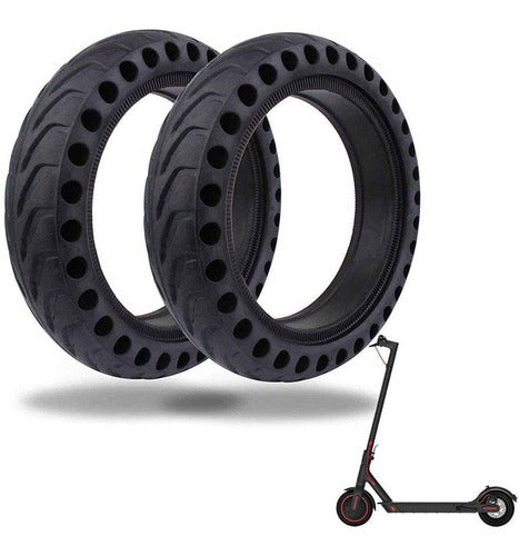2 Solid Tires for Xiaomi Mijia M365 Electric Scooter 0