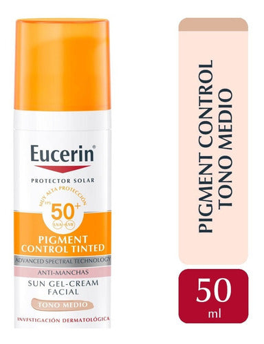 Combo X3 Eucerin Solar Fps50 Pigment Control Tono Medio 50ml 2