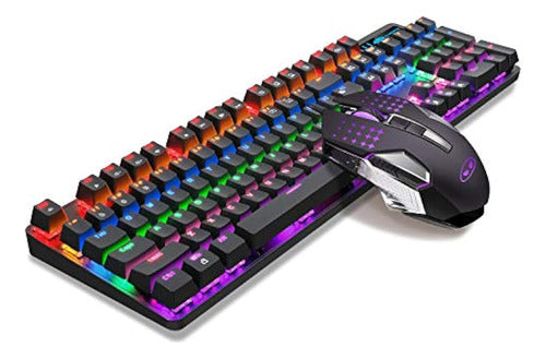 Magegee Pink Mechanical Gaming Keyboard and Mouse Combination 0