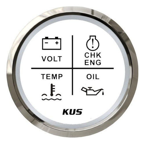 Reloj Indicador De Alarmas Para Lanchas  4 Led 1