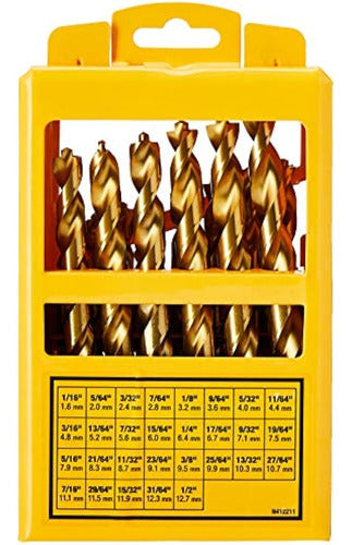 Dewalt DW1369 29-Piece Titanium PilotPoint Drill Bit Set 2