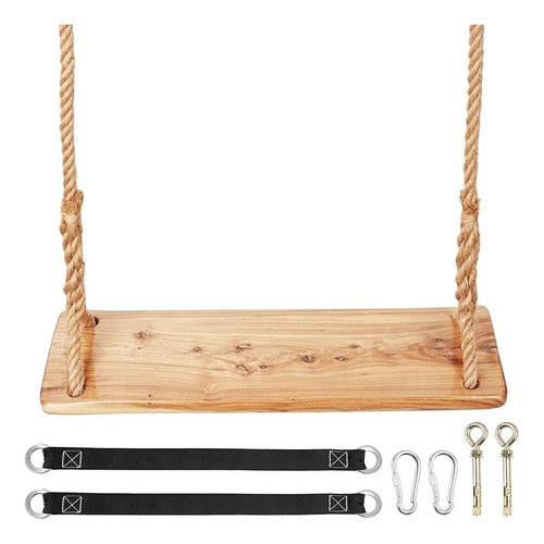 GEKMOR Wooden Tree Swing, Wooden Swing for Adults 1