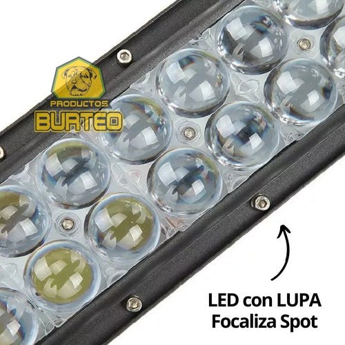 Burteo 80 Led 240 W Curved Bar with Magnifying Glass for All Vehicles 2