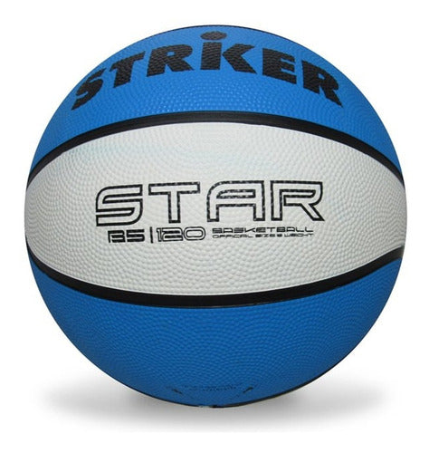 Striker Star Nº 5 Basketball - Blue-white Bicolor 0