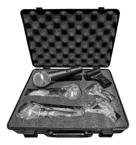 Venetian LCM-1800 Kit 3 Dynamic Microphones with Pipette and Case 4