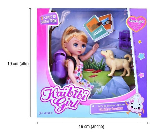 Kabibi Girl Explorer Doll with Pet in Box - 10072 4