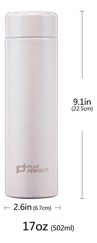 P+ Plus Perfect Vacuum Insulated Titanium Water Bottle 1