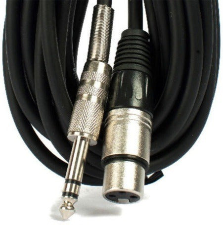 MS XLR Female to 6.5mm Stereo Male Professional Cable 1 Meter 0