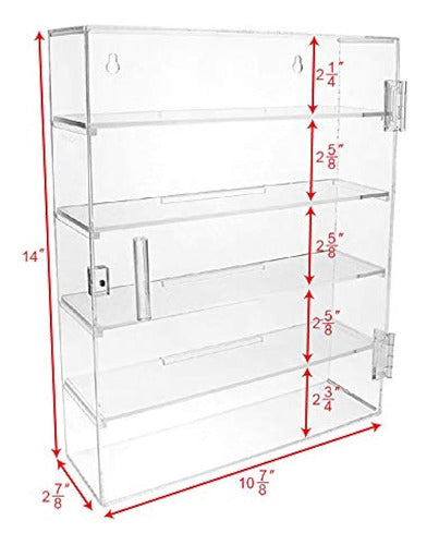 Almacenamiento De Acrílico Del Organizador De La Caja Del Es 3