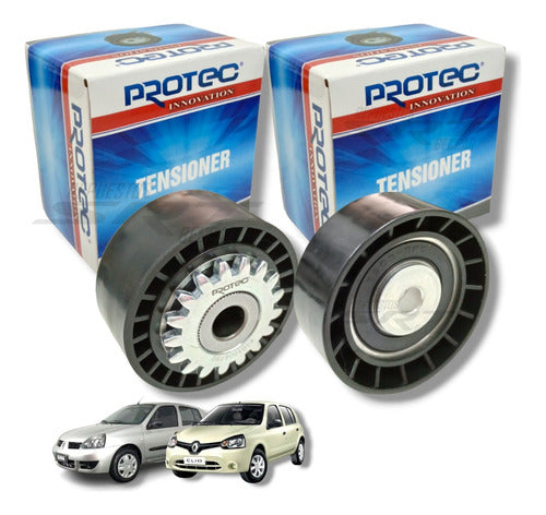 Protec Correas + Tensor Poli V Renault Clio 2 Clio Mio 1.2 16v D4f 2