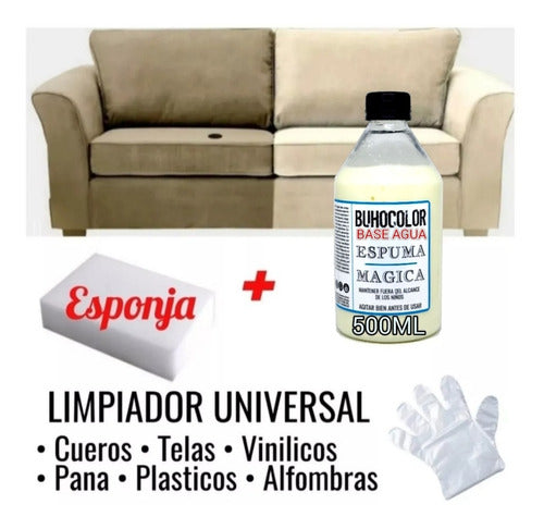 Premium Ultra Concentrado Upholstery Cleaner + Sponge Cloth Gloves 0