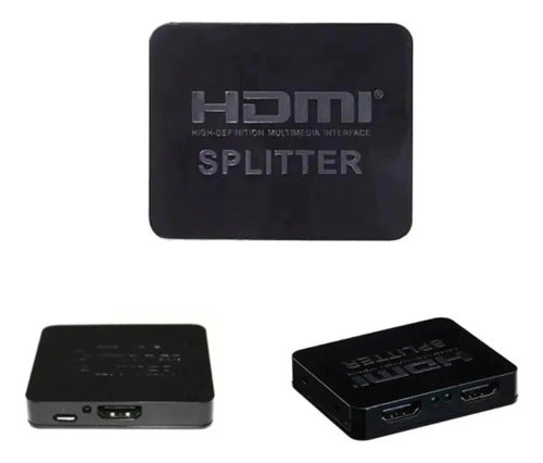 Caja Splitter Hdmi 1 X 2 Activa Alta Definición Premium 4k 1