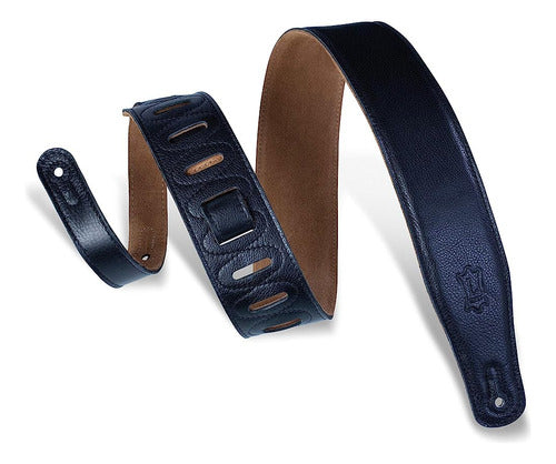 Levy's Leathers 2.5" Extra-Long And Padded Garment Leather Guitar Strap 0