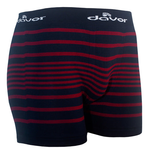 Davor Pack X4 Men's Seamless Cotton Striped Boxer 2