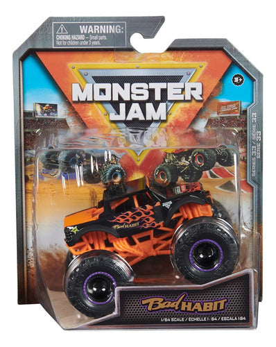 Spin Master Monster Jam Vehicle 1.64 Metal Bad Habit Int 6067654 1