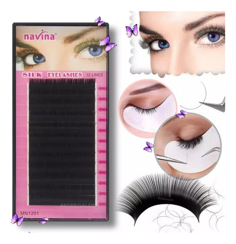 Lash Kit De Practica Pestañas Pelo X Pelo Maquillaje Con Cabeza 2