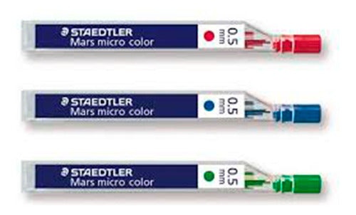 Staedtler Color Mines 0.5mm Blue / Red / Green Tubes X 12 0